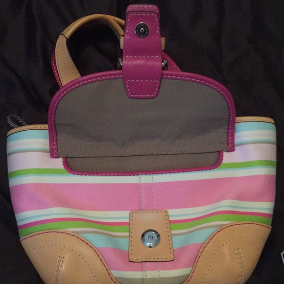 Coach springtime stripe bag - Picture 5 of 5